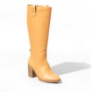UNIVERSAL THREAD Tan Davina Heeled Riding Boots - 11
